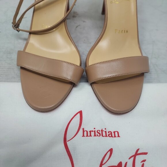 Christian Louboutin Loubigirl Nude Ankle Strap Heel Sandal - Picture 9 of 12